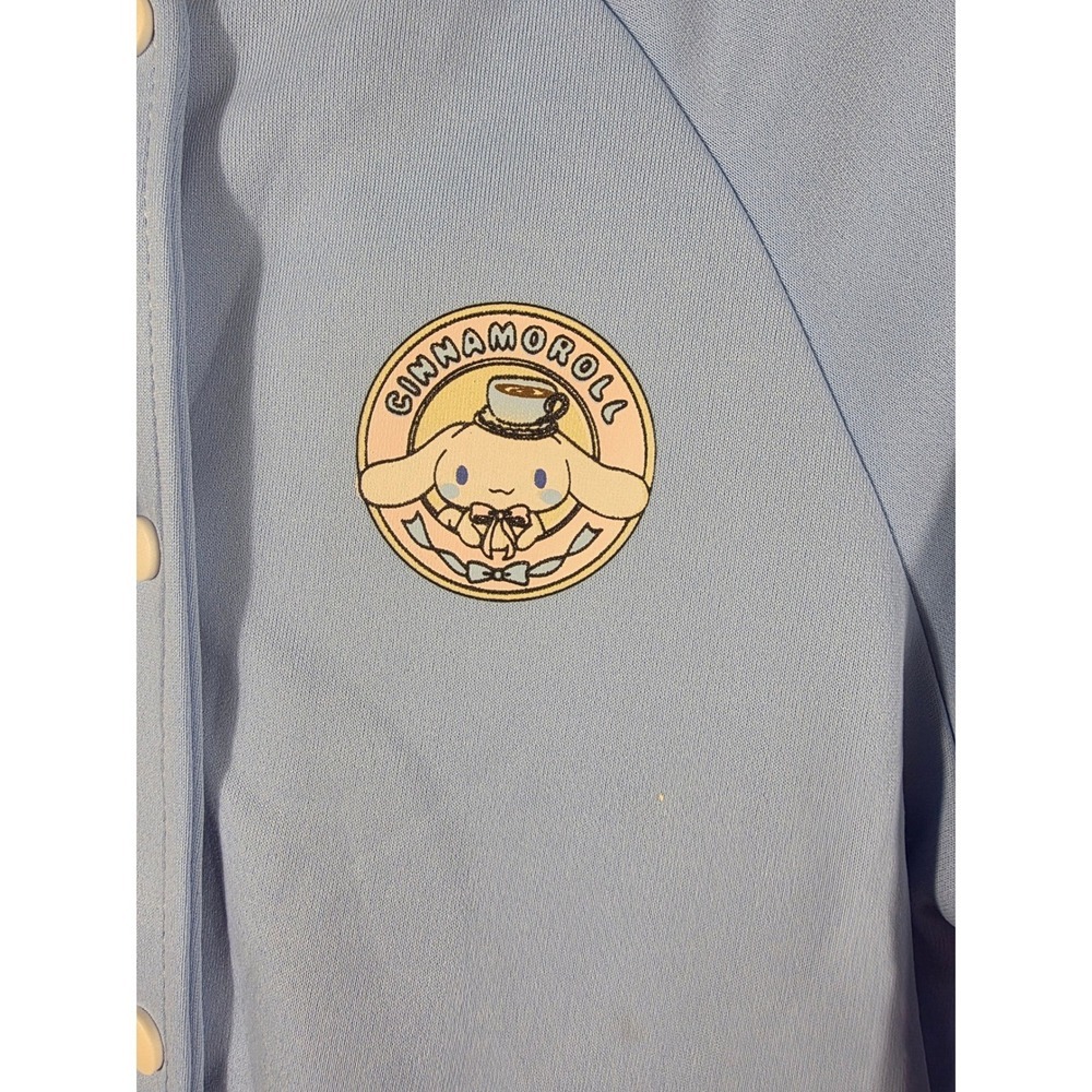 Kids Blue Sanrio Cinnamoroll Bomber Jacket Sailor Collar Lond Sleeves an a Bag - Picture 7 of 13